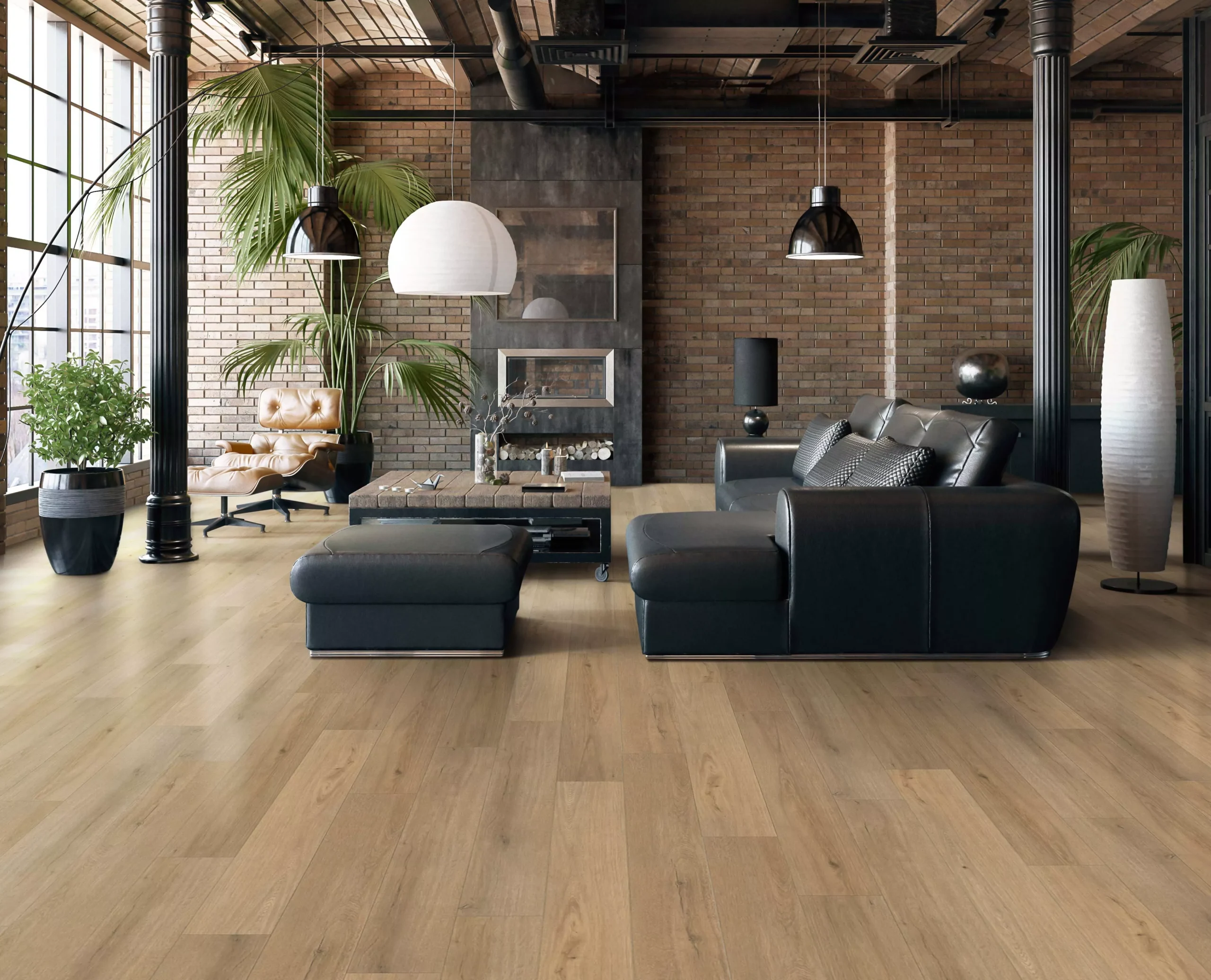 NuCore Glenridge Oak luxury vinyl plank