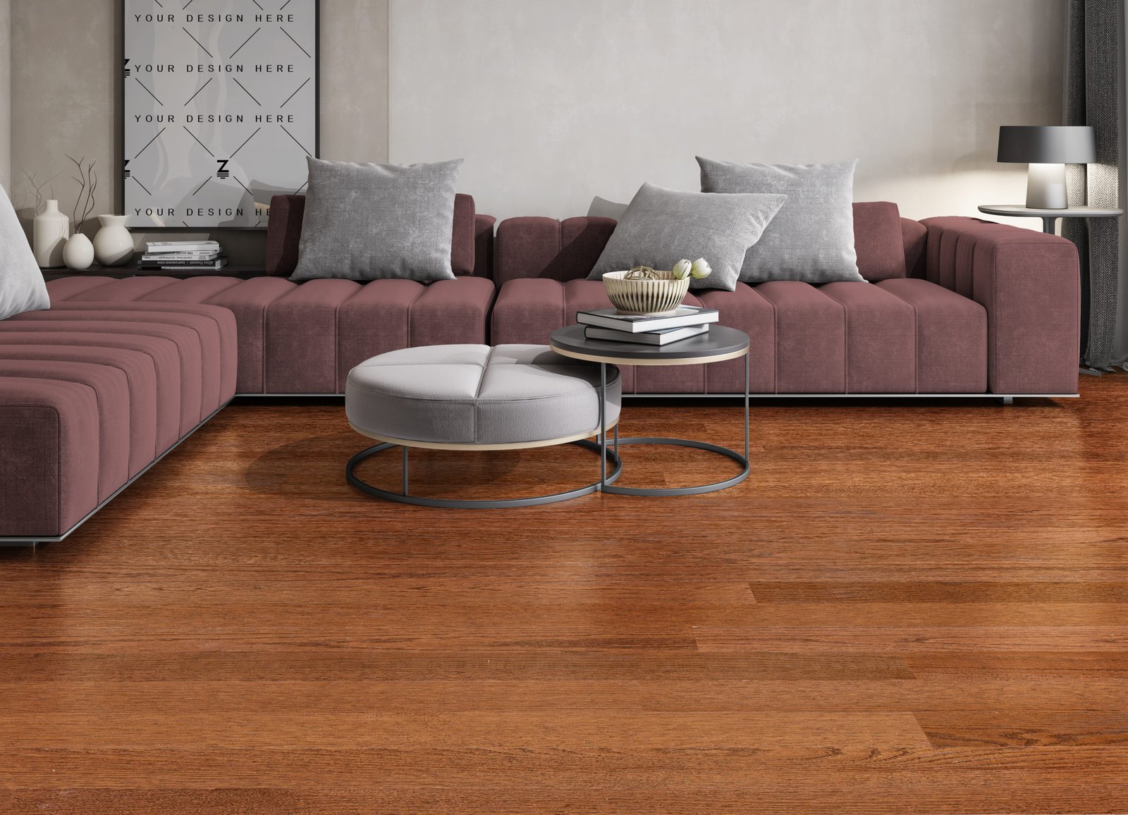 NuCore Gunstock Oak vinyl plank flooring