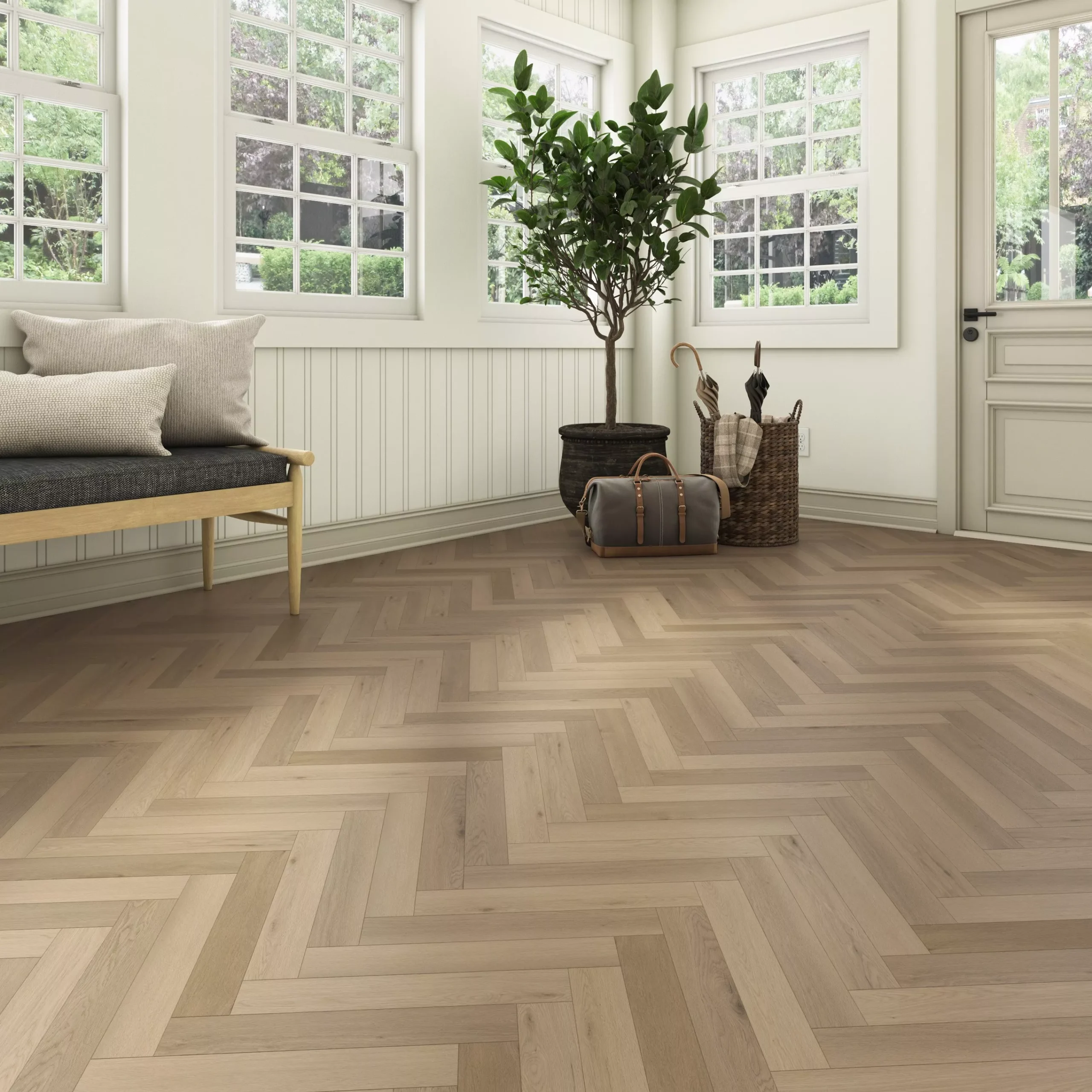 NuCore Aspen Oak Herringbone